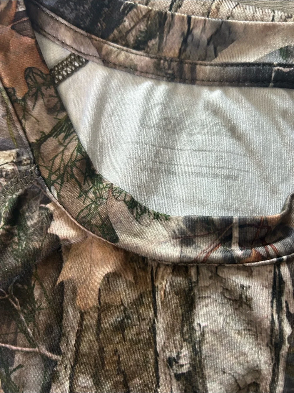 Cabela's Men's Short Sleeve Camouflage Tee in Brown and Green